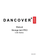 Preview for 1 page of Dancover Storage tent PRO 3,6m Series Manual