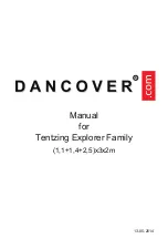 Предварительный просмотр 1 страницы Dancover Tentzing Explorer Series Manual