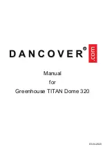 Dancover TITAN Dome 320 Manual preview