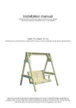 Preview for 2 page of Dancover Wooden Garden Swing Manual