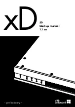 d&b audiotechnik preliminary XD 5D Startup Manual preview