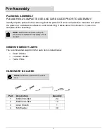 Предварительный просмотр 3 страницы D&F DESIGN Adreanne Assembly Instructions Manual