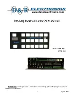 D&R ELECTRONICS F5M-IQ Installation Manual preview