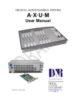 D&R AXUM User Manual preview