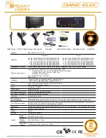 Preview for 2 page of DANE-ELEC SO SPEAKY HDMI PLUS Datasheet