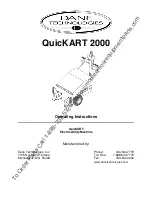 Preview for 4 page of Dane Technologies QuicKART 2000 Owner'S Manual