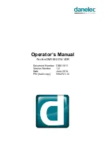 Danelec DM100-2014 Operator'S Manual preview
