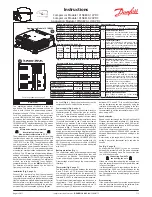 Preview for 1 page of Danfoss 101N0800 Operating Instructions
