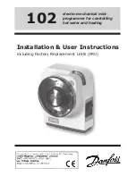 Preview for 1 page of Danfoss 102 Installation & User'S Instructions