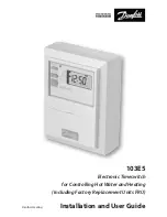 Предварительный просмотр 1 страницы Danfoss 103E5 Installation And User Manual