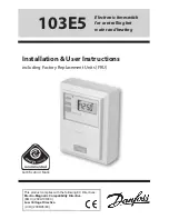 Preview for 1 page of Danfoss 103E5 Installation & User'S Instructions