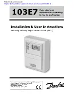 Preview for 1 page of Danfoss 103E7 Installation & User'S Instructions