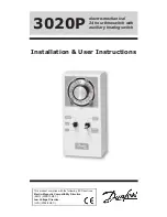 Preview for 1 page of Danfoss 3020P Installation & User'S Instructions