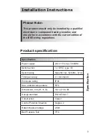 Предварительный просмотр 3 страницы Danfoss 3020P Installation & User'S Instructions