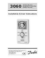 Preview for 1 page of Danfoss 3060 Installation & User'S Instructions