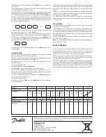 Предварительный просмотр 2 страницы Danfoss 811 User Instructions