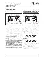 Danfoss 841 User Instructions preview