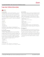 Preview for 3 page of Danfoss Aeroquip ET3000 Set Up And Operating Instructions Manual