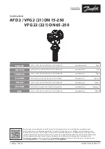 Предварительный просмотр 1 страницы Danfoss AFD 2/VFG 2 Operating Manual