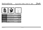 Предварительный просмотр 1 страницы Danfoss AFQ 2 Instructions Manual