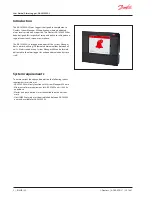 Предварительный просмотр 2 страницы Danfoss AK-SM 800AL User Manual