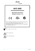 Preview for 8 page of Danfoss AKD 2800 Quick Setup Manual