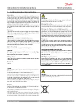 Предварительный просмотр 9 страницы Danfoss Akva Les II S Instructions For Installation And Use Manual