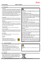 Предварительный просмотр 2 страницы Danfoss Akva Les II Instructions Manual