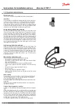 Preview for 30 page of Danfoss Akva Lux II TDP-F Instructions For Installation And Use Manual