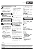 Preview for 4 page of Danfoss AME 120 NLX-1 Operating Manual