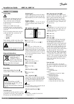 Предварительный просмотр 4 страницы Danfoss AME 20 Installation Manual