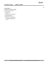 Предварительный просмотр 9 страницы Danfoss AME 20 Installation Manual
