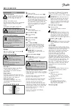 Preview for 8 page of Danfoss AME 25 SD Operating Manual