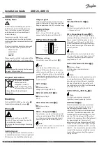 Предварительный просмотр 4 страницы Danfoss AME 25 Installation Manual