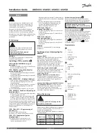 Предварительный просмотр 12 страницы Danfoss AME 655 Installation Manual