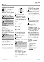 Предварительный просмотр 6 страницы Danfoss AME 85 QM Operating Manual