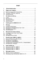 Preview for 2 page of Danfoss AME210 Operating Instructions Manual