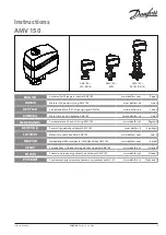 Danfoss AMV 150 Instructions Manual предпросмотр