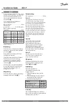 Предварительный просмотр 4 страницы Danfoss ASV-P Installation Manual