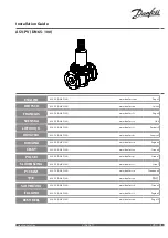 Danfoss ASV-PV series Installation Manual предпросмотр