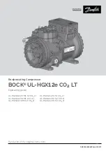 Danfoss BOCK UL-HGX12e CO2 LT Operating Manual предпросмотр