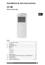 Предварительный просмотр 3 страницы Danfoss CF-RC Installation And User Instruction