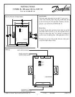 Предварительный просмотр 1 страницы Danfoss COMM-EL120 Instructions Manual