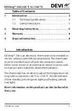 Предварительный просмотр 3 страницы Danfoss DEVI 140F1073 Installation Manual