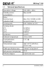 Preview for 4 page of Danfoss DEVI DEVIreg 530 Installation Manual