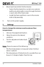 Предварительный просмотр 10 страницы Danfoss DEVI DEVIreg 530 Installation Manual