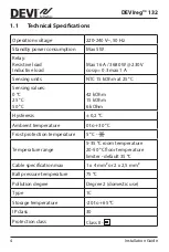 Предварительный просмотр 4 страницы Danfoss DEVIreg 132 Installation Manual