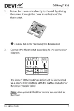 Предварительный просмотр 9 страницы Danfoss DEVIreg 132 Installation Manual