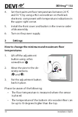 Предварительный просмотр 10 страницы Danfoss DEVIreg 132 Installation Manual