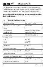 Preview for 4 page of Danfoss DEVIreg 316 Installation Manual